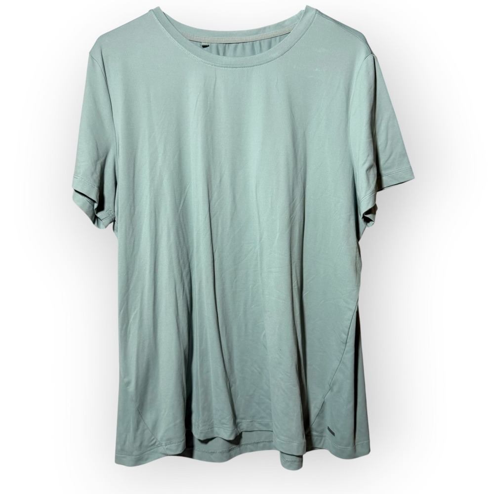 Mondetta Performance Luxury Mens XL Sage Green Short Sleeve Athletic Tee Shirt